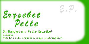 erzsebet pelle business card